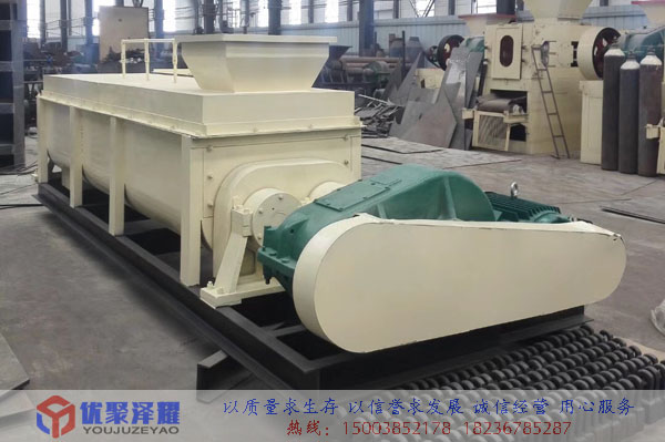 壓球機配套設(shè)備雙軸攪拌機的工作原理及技術(shù)參數(shù)